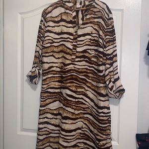 Zebra stripped dress